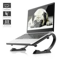 Curva ajustável portátil suporte notebook riser macbook titular ergonômico portátil