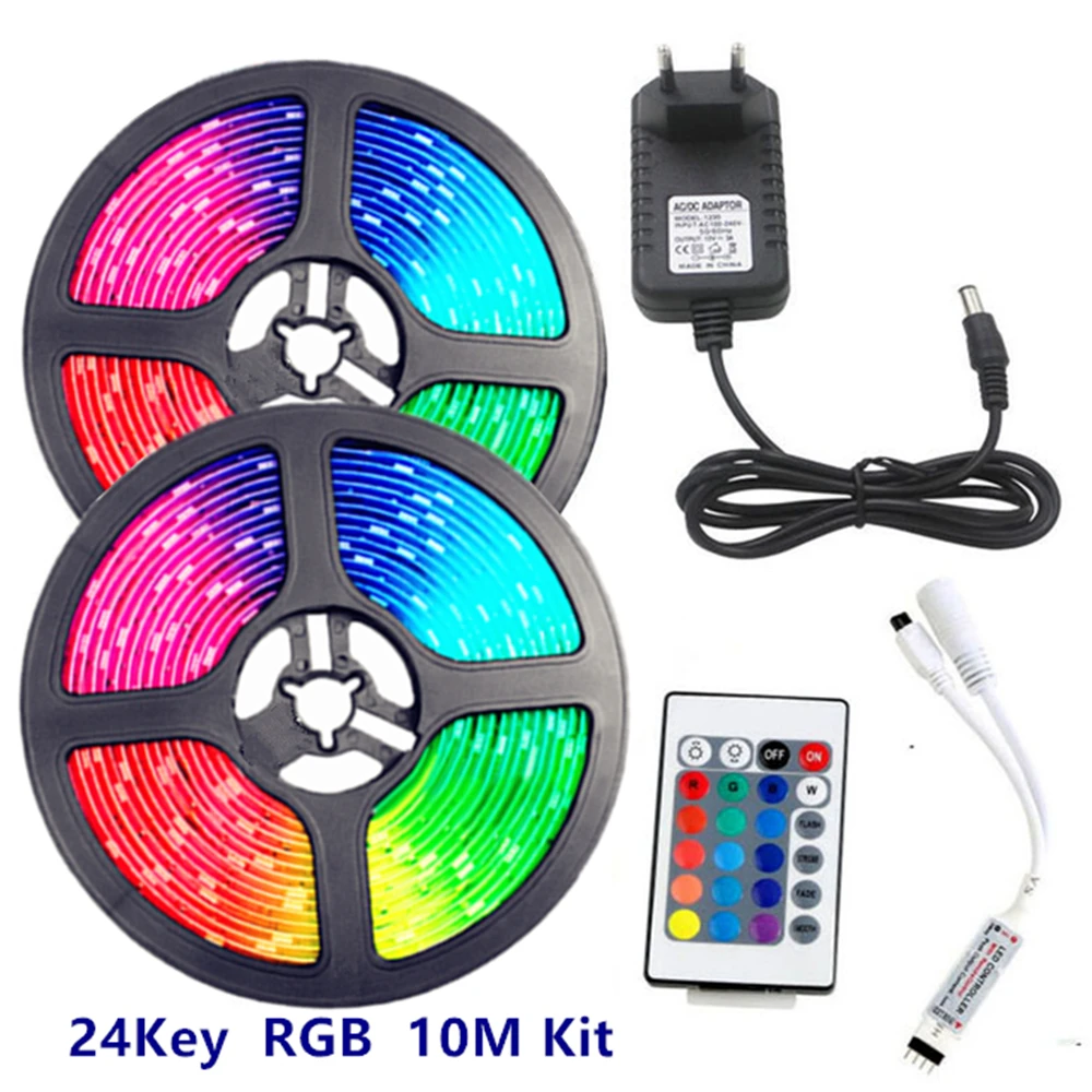 5 м 10 Светодиодная лента RGB светильник SMD 2835 DC12V 60 светодиодов/м