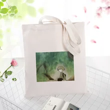 Зеленая серия Холщовая Сумка вместительная сумка для покупок сумка на заказ Печать текстовый логотип DIY ежедневное использование экологическая многоразовая утилизация