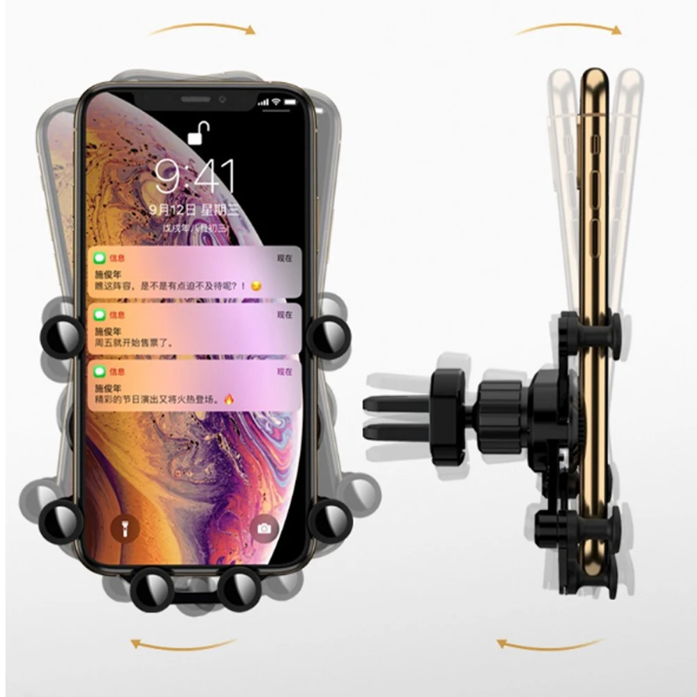 Автомобильный держатель для iPhone 11 Pro Max с креплением на вентиляционное отверстие для huawei mate 20 30 Pro gps кронштейн для samsung Note 10 9