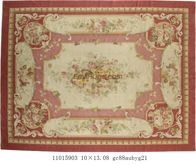 wool aubusson rugs 305x427cm 10x14ft blue area beige