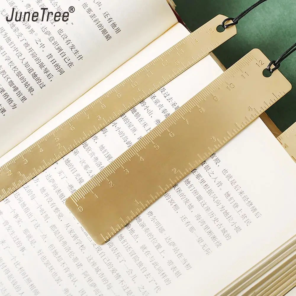 

Vintage travel Brass Handy Straight scale Ruler 12cm Metal cute pure Copper Bookmark Dual Scales book mark marker school office