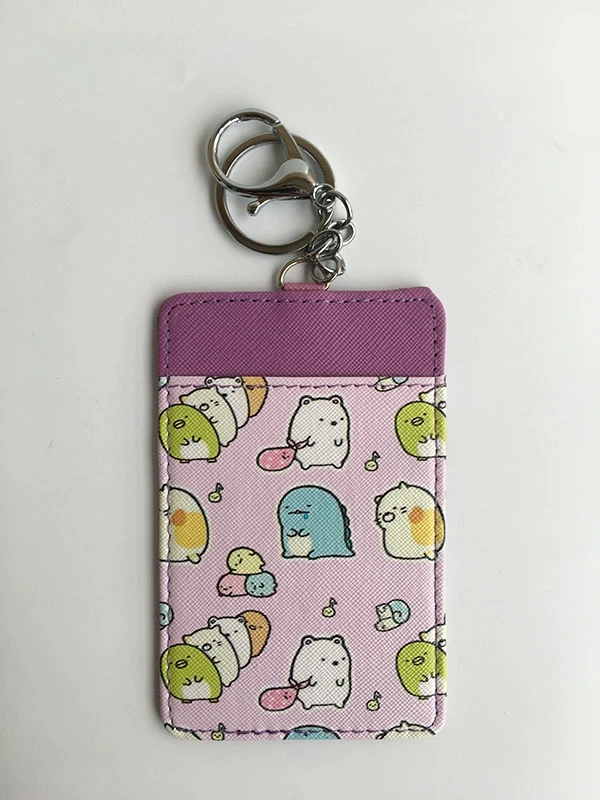 see chart IVYYE 1 шт. Sumikko gurashi аниме плюшевый держатель для карт PU мультфильм Кредитные ID Сумки монета автобус карты кошелек малыш девочки подарки - Цвет: see chart