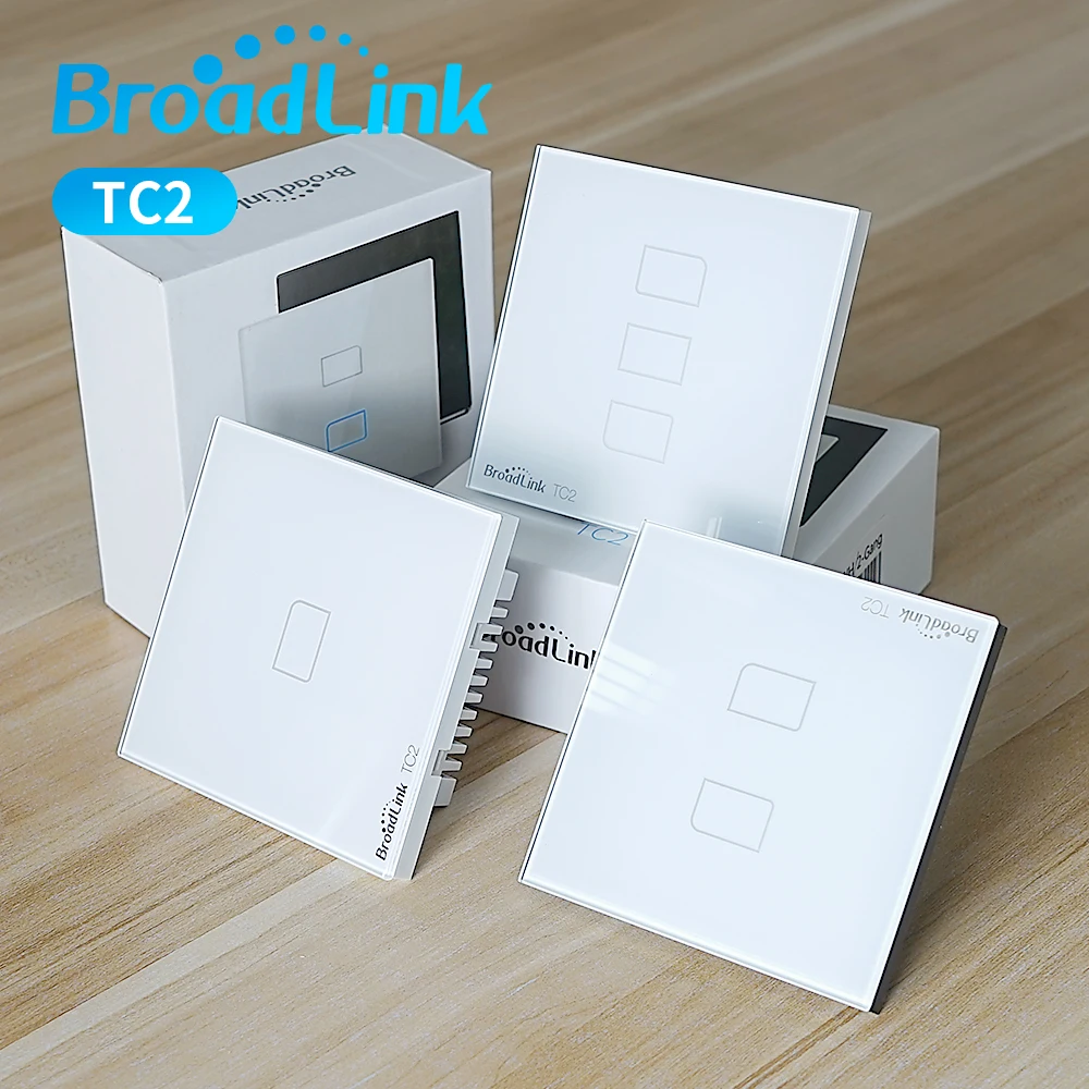 

Broadlink Official TC2 WiFi Switch Wall Light Lamp UK EU Standard Wireless Control Via RM Pro RM mini3 App Control Smartphone