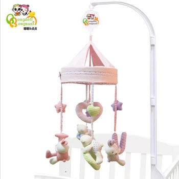 

Baby Crib Mobiles Rattles Bed Bell Plush Doll Music Educational Toys Carousel for Cots Infant Baby Toys 0-12 Months for Newborns