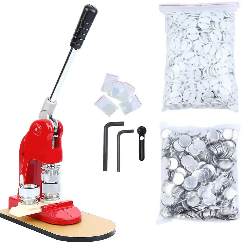 

Button maschine Badge maker Button presse mit 500 Button rohlinge Button Press