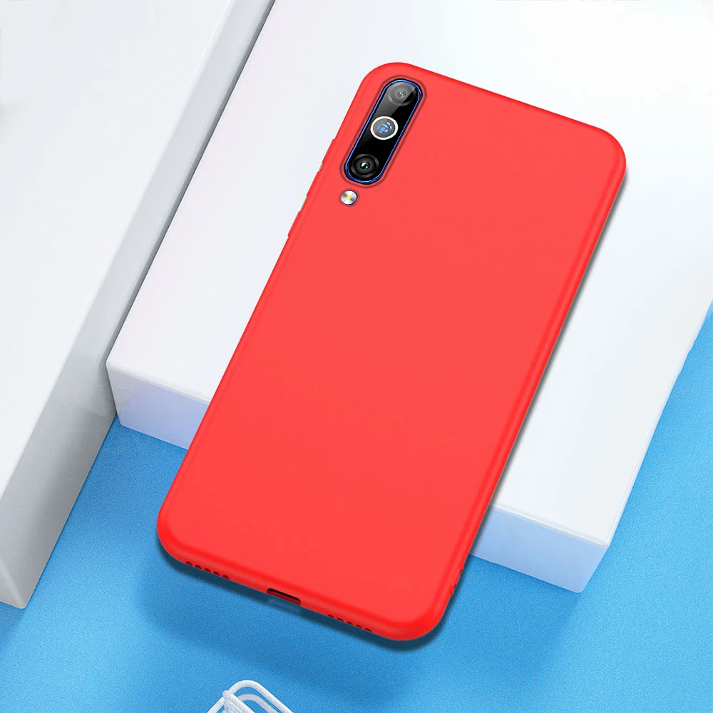 Для Xiaomi mi 9 чехол силиконовый мягкий защитный чехол для Xiaomi mi 9 8 SE 9T A3 Lite чехол Red mi Note 8 7 K30 K20 Pro 7A 8A чехол - Цвет: Красный