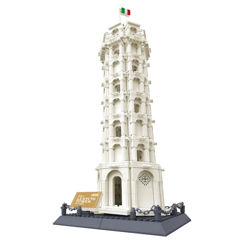 LEGOIng Creator Series Leaning Tower Of Pisa Clock Tower Building Blocks Children Toys Set Technical Assembly Legoing City House LEGOIng Creator Series Leaning Tower Of Pisa Clock Tower Building Blocks Children Toys Set Technical Assembly Legoing City House