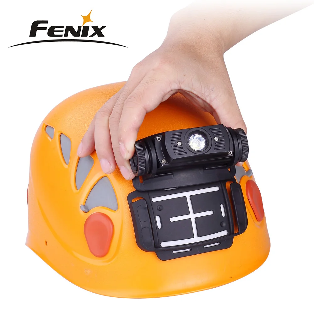 FENIX ALG-03 headlamp attachment is specifically designed for HL55 and HL60R fixation to outdoor or industrial work helmets