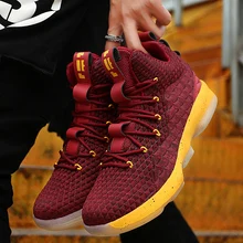 James 15, мужские баскетбольные кроссовки Lebron с высоким берцем, мужские уличные баскетбольные кроссовки, спортивная обувь, кроссовки унисекс, мужские ботинки