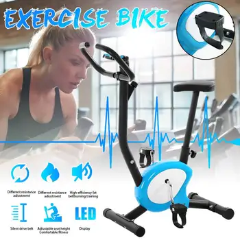 

Exercise Bike Stationary Bicycle with LCD Monitor Cardio Indoor Fitness Gym Cycling Exercise Bikes For Home Fitness Training