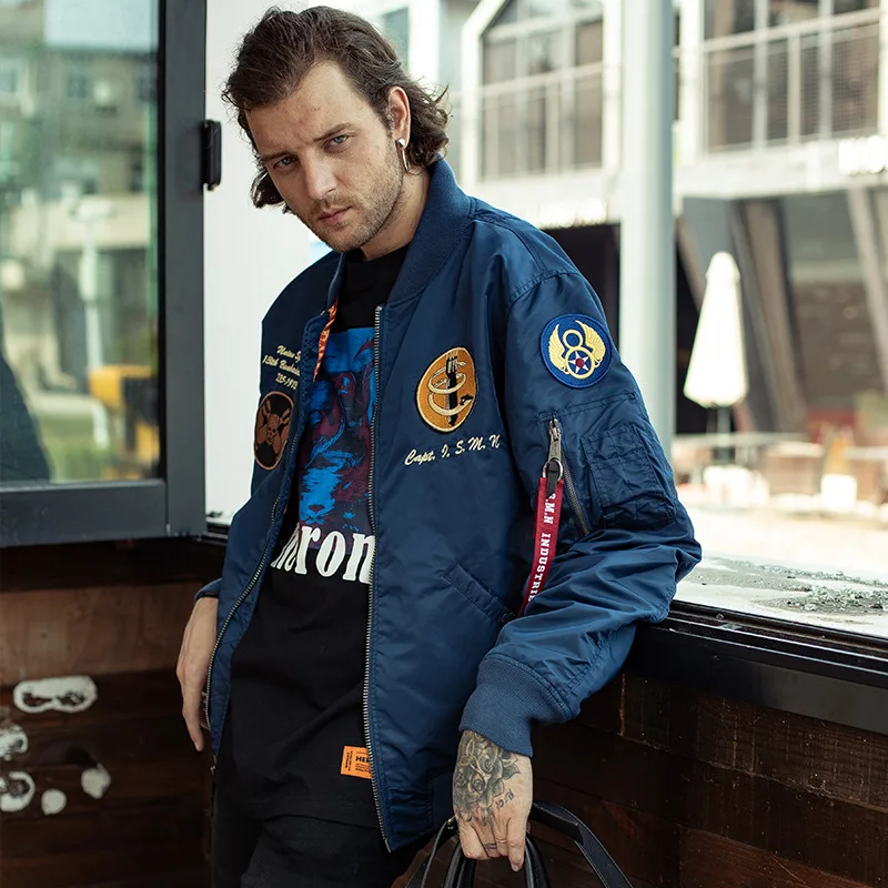 

New Men Pilot Coat Spring and Autumn Thin Bomber Jacket Leisure Style Breathable Military Jackets Men Sports Sport Travel Jacket