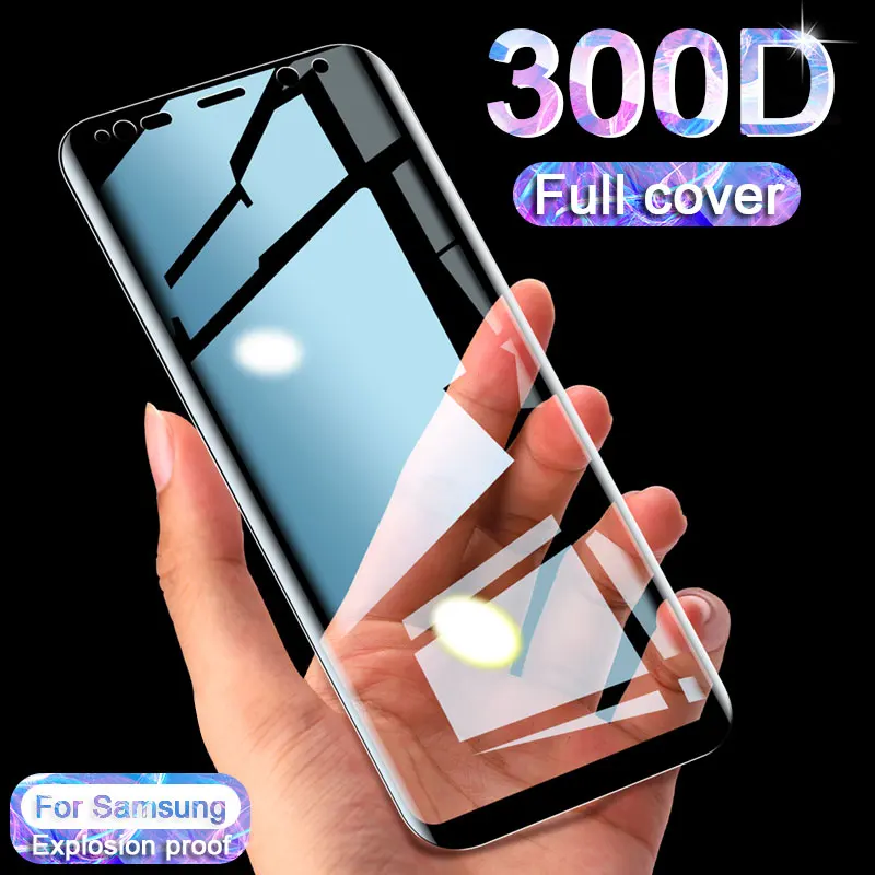 

Tempered Glass For Samsung Galaxy S9 S8 Plus S7 Edge Note 8 9 300D Full Curved Screen Protector On Samsung S8 S9 Hydrogel film