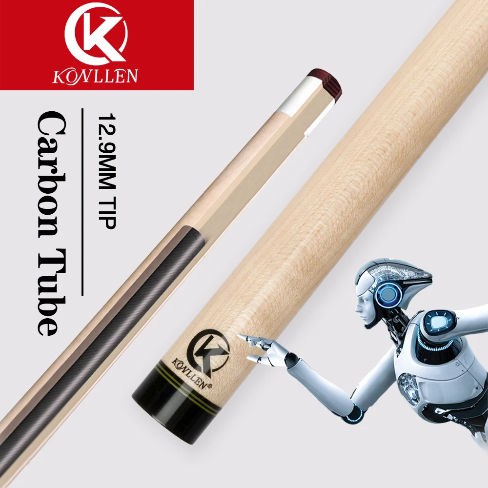 Konllen Cue Single Shaft 12.9mm Solid Wood Technology Shaft 74cm Length