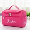 Personalized Simple Cosmetic Bag Large-Capacity Travel Toiletry Bag Customized Embroidered Storage Portable Cosmetic Bag 2