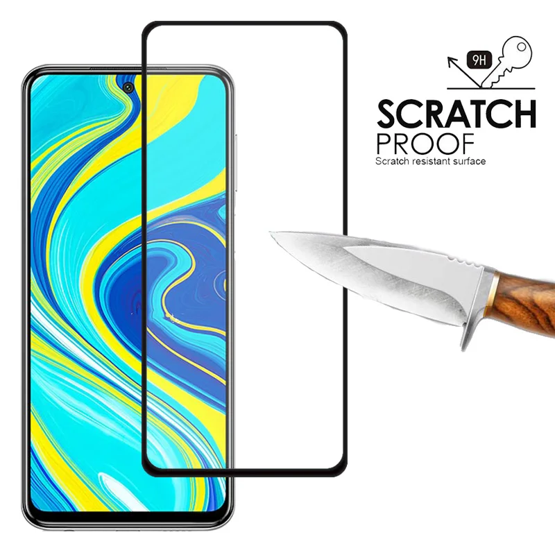 1PCS Tempered Glass For Xiaomi Redmi Note 9S Screen Protector 9 Pro Max Full Glue Cover for Film | Мобильные телефоны и