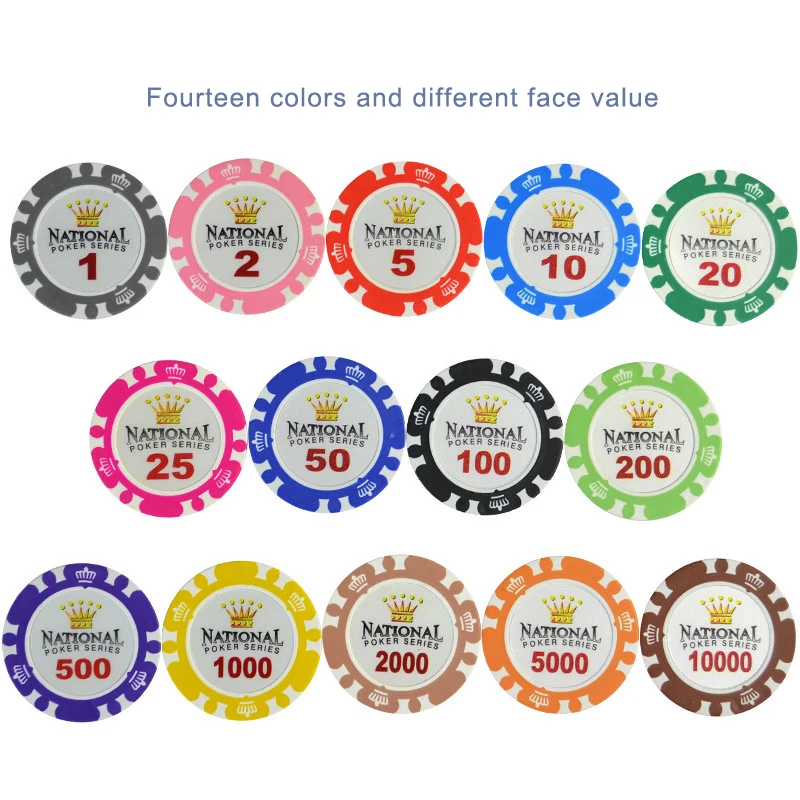 Get 1 Free 50 Black Crown & Dice 14g Clay Poker Chips New Buy 2 Casino