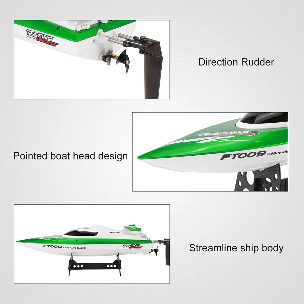 Feilun FT009 2.4G 4CH Water Cooling RC Racing Boat 30km/h Super Speed Electric RC Boat Toy Remote Control Boats Model