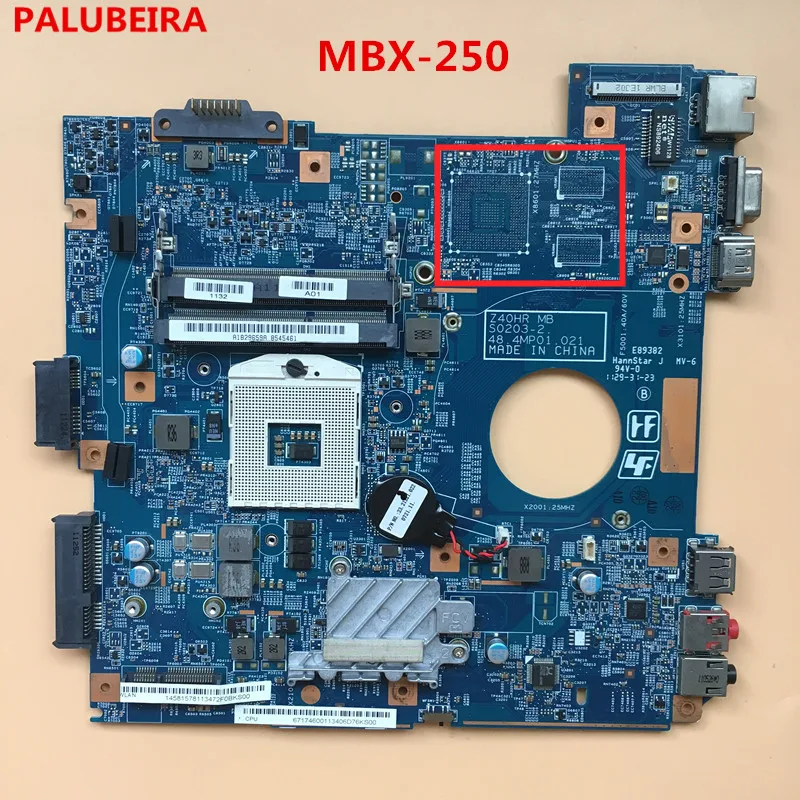 PALUBEIRA для sony MBX-250 A1829659A материнская плата для ноутбуков ПК PCG61911L VPCEG VPCEG18FG 48.4MP01.021 VPCEG18FX