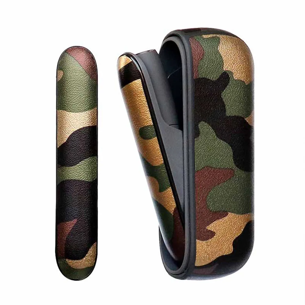 4 Colors Camouflage Leather Case for iqos 3.0 duo Pouch Case and Side Cover Holder Box for iqos 3.0 Protective Shell Accessories