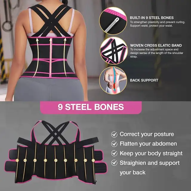 Neoprene Sauna Double Support Waist Trainer Vest