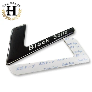 

2pcs Aluminum Black Series sticker for W204 W203 W211 W207 W219 Auto car badge AMG emblem