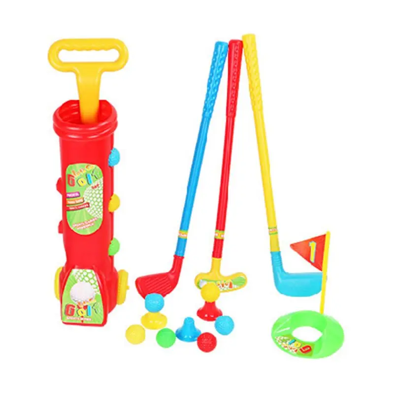 Kids Golf Set Plastic Mini Putter Golf Club Toy Child Outdoors Funny Sports Game R7RB