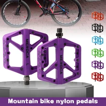 

Mountain Road Bike Nylon Pedal Peilin Bearing Width-Width Non-slip XC Off-road pedal pedal clip mtb rainbow Support Drop ship