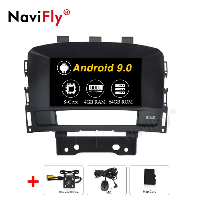 NaviFly Android 9,0 Восьмиядерный PX5 автомобильный dvd-плеер для OPEL ASTRA J 2010-2012 Автомобильная Мультимедийная поддержка DVR wifi DAB OBD gps радио - Цвет: 64G add camera