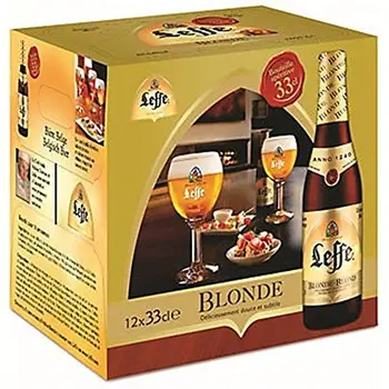 

Leffe Blond 16 x 330 ml. Belgisches Abtei Bier 6,6% Alk. Vol. inc.1.28€ MEHRWEG Pfand