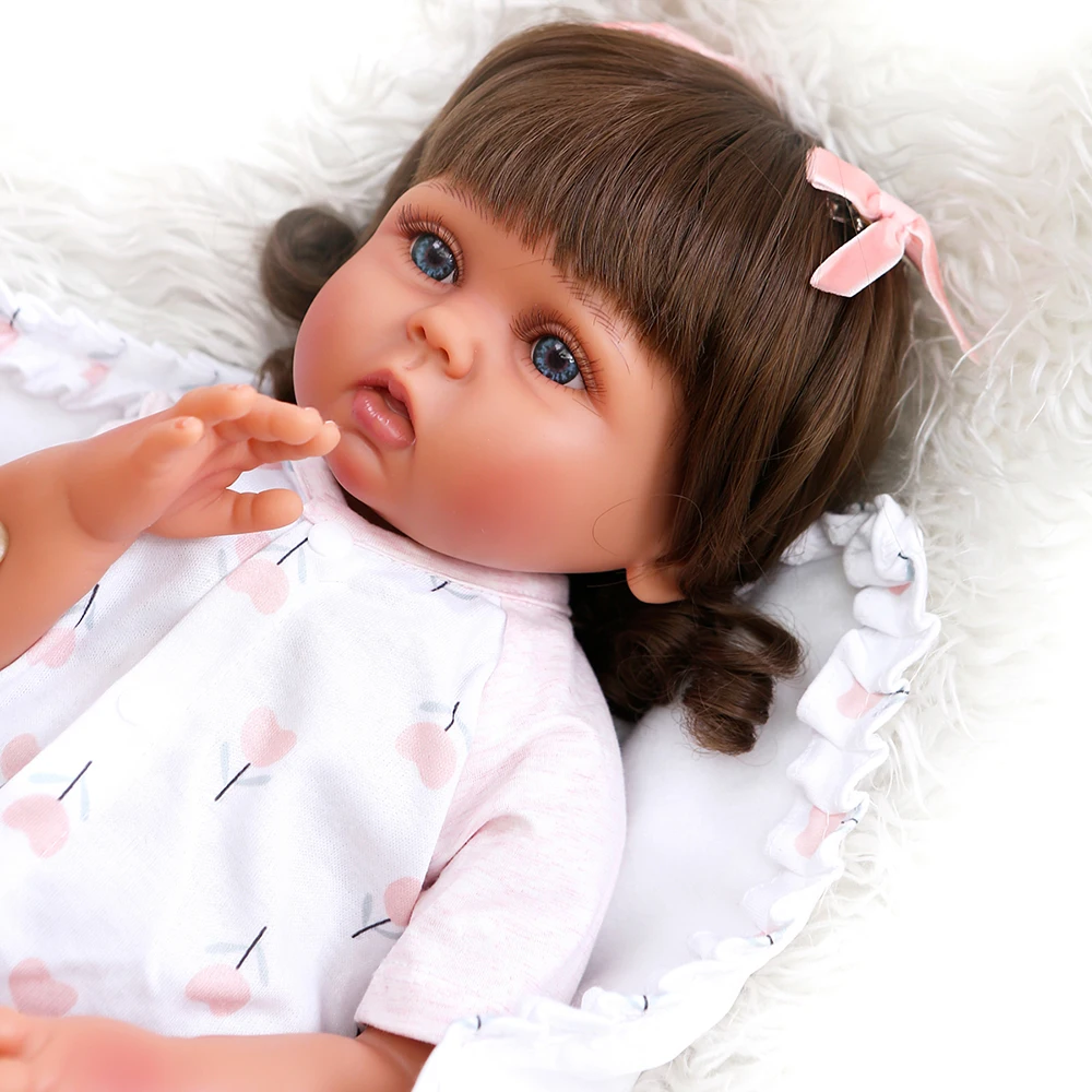 Decdeal Reborn Baby Doll силиконовая кукла для всего тела 19 дюймов реалистичные милые куклы