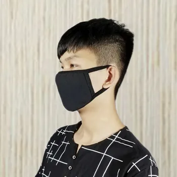 

10ocs Unisex Mask Soild Colours Mascarillas Adultos Anti-pollution Reusable Face Mask Dust-proof Anti- Windy Cloth Mask for face