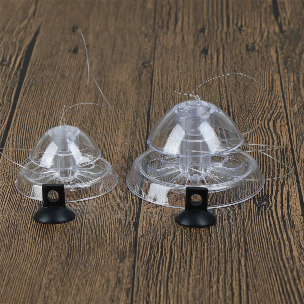 1PCS Aquarium Fish Tank Plants Shrimp Worm Bait Feeding Box Plastic Clear Snail Trap Planarian Leech Pest Catch 2 Sizes