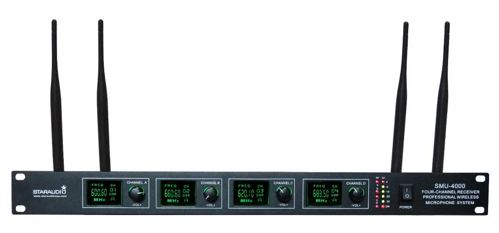 staraudio audio dj pa stage ktv karaoke church 4ch wireless party uhf mic system microphone with handheld