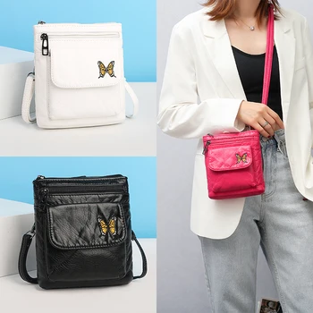 

Women Shoulder Bags Bags Handbags Women Famous Brands Soft Women Handbags Washed Leather Flap Fashion Crossbody Bags for Women