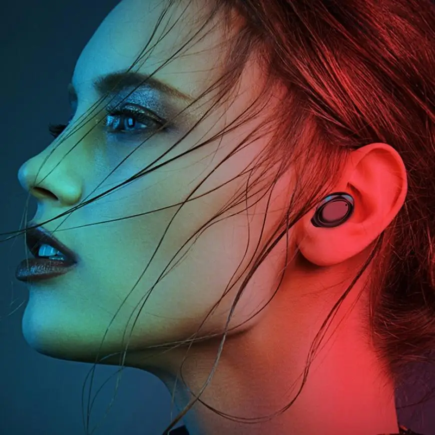 Waterproof TWS Sports Wireless Bluetooth Earphone Mini Hifi Stereo Headphone Touch Control Headset PC Gaming Earbuds for Mic