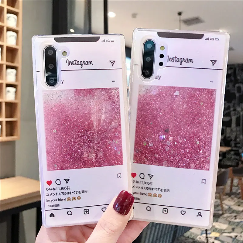 Блестящий чехол для samsung S10, 5G, чехол с динамическим жидким зыбучим песком для Galaxy S8, S9, S10 Plus, Note 10 Pro, A30, A50, A70