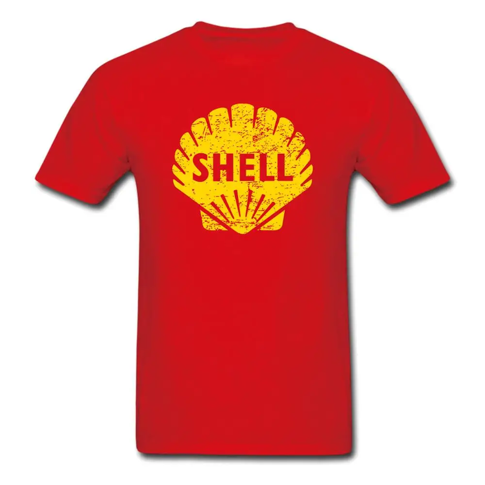 SHELL1 Винтаж масло Ретро газ бензин логотип бренда автомобиль Автоспорт 70 х 80 х футболка подарок на день рождения Футболка США размер - Цвет: SHELL1