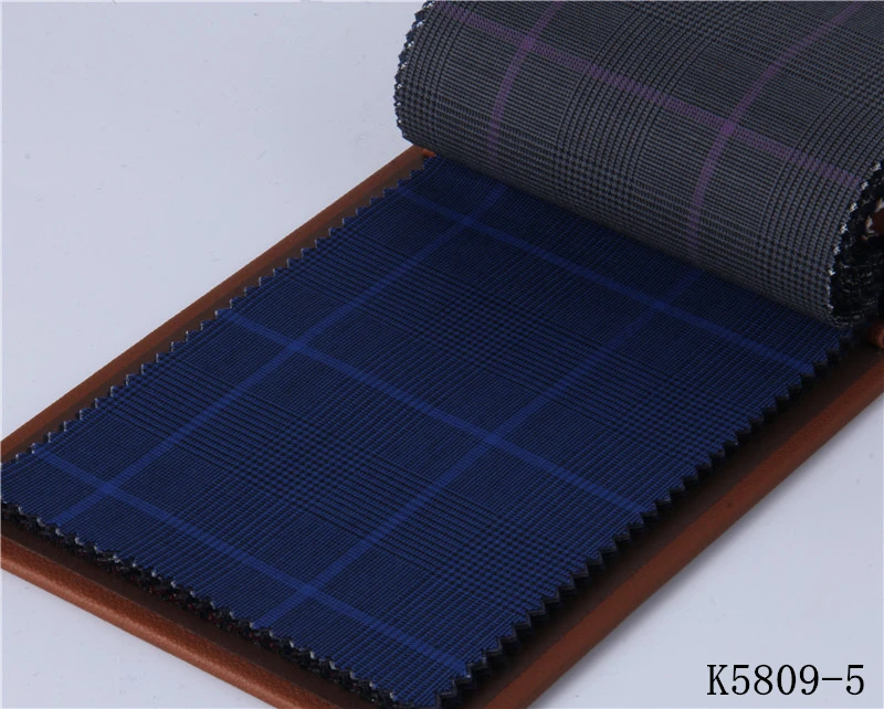 K5809-5 Мужской костюм на заказ, смокинг, цветные шерстяные мужские костюмы с тонким рисунком, мужские костюмы для жениха, приталенные костюмы для жениха с рисунком - Цвет: K5809-5