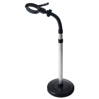 

Hair Dryer Stand Holder With Heavy Base On Countertop Floor Hands Free, 360 Degrees Rotation, Adjustable Height For Drying And S