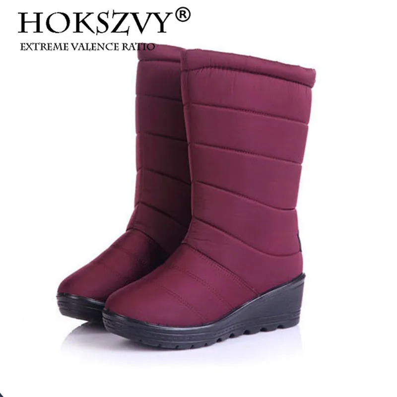 Зимние женские бархатные ботинки HOKSVZY с кисточками теплые на танкетке