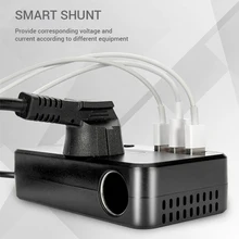 DC 12V To AC 220V Car Inverter 200W Car Power Cigarette Lighter Converter QC3.0 3-USB Car Charger Power Adapter Universal Socket