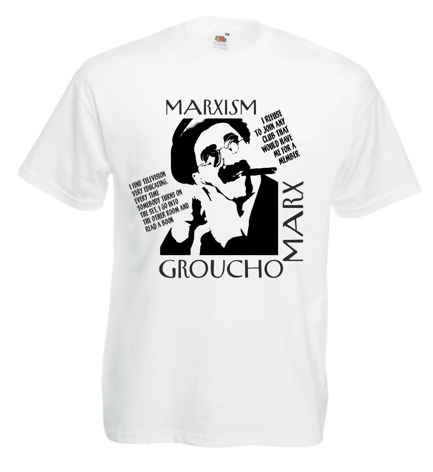 Мужские футболки с принтом GROUCHO MARX Marxism Camiseta Todas las tallas y colores | Мужская одежда