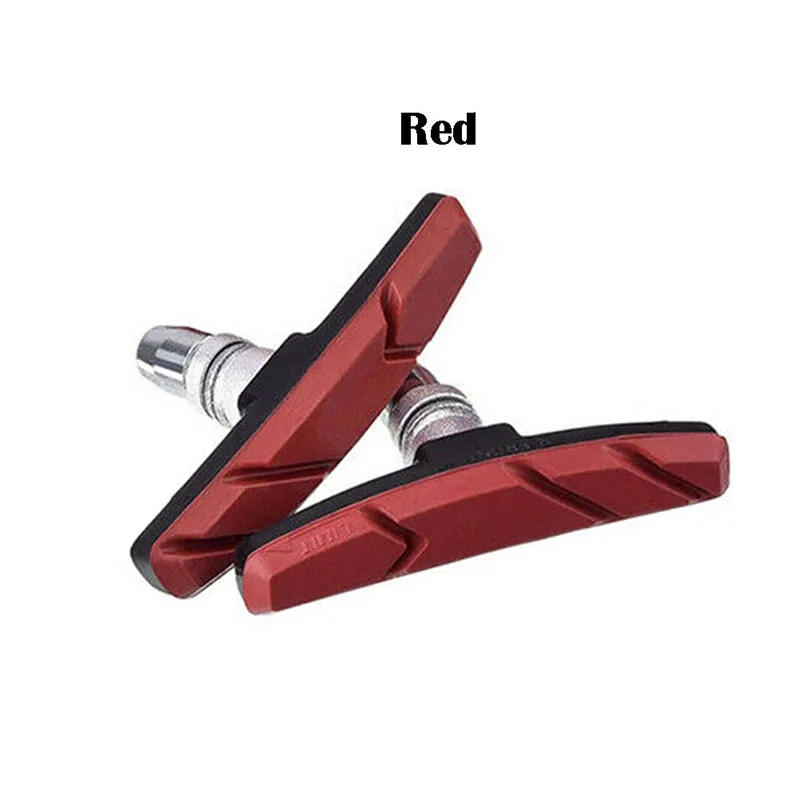 Bycycle Brake Block Mountain Road Bike Brake pads Bicycle Braking V-Brake Holder Shoes Rubber Blocks Durable Cycling Accessories