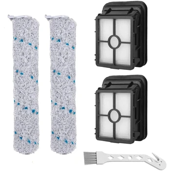 

5Pcs Brush Roller&Vacuum Filters Replacement Parts for Bissell CrossWave Cordless 2554A Compare to Part 1618638&1608684.