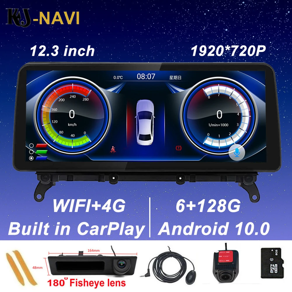 Мультимедийная система CIC NBT Android 10 экран 12 3 дюйма радио видео навигация для BMW X3 F25