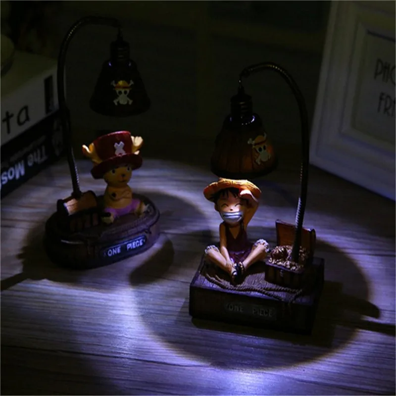 

One Piece Night lamp Luffy and Joe Japanese Anime Toys Resin Crafts Grocery Lamp Night Light For Kids Room Decoration