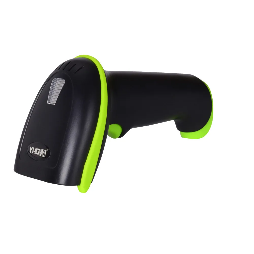 Green Беспроводной Bluetooth сканер штрих-кода 1D USB лазерный считыватель с 2,4G приемником USB поддержка телефона ПК системы Windows/iOS/Android - Цвет: Green