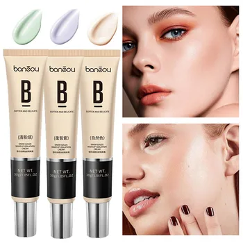 

Makeup Base Light BB Cream Face Liquid Foundation Concealer Moisturizer Oil-control Whitening Full Cover Liquid Foundation Maq