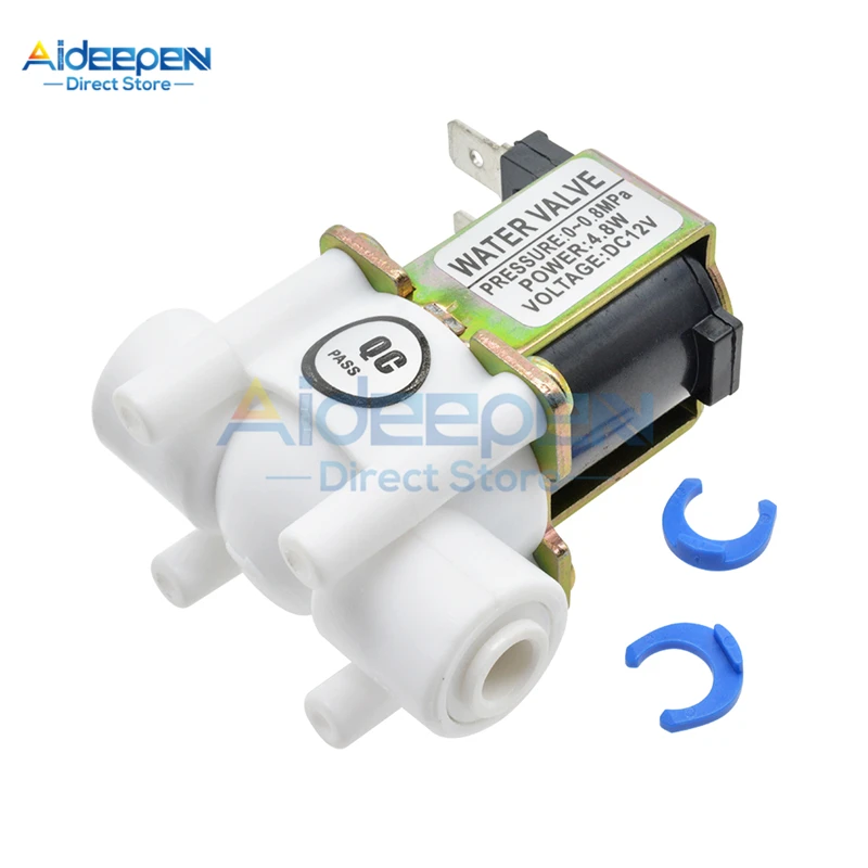 DC 12V 24V NC Electric Solenoid Valve Water Air Inlet Flow Switch 1/4 " Inlet water solenoid valve For Washing Machine